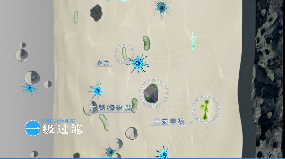 凈水器三維動畫案例展示：出水就可以直接喝的反滲透直飲水機(jī)。(圖4)