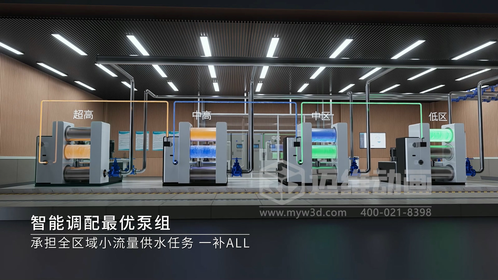 三罐式無負壓供水設(shè)備三維動畫：解鎖二次供水可視化新未來(圖2)
