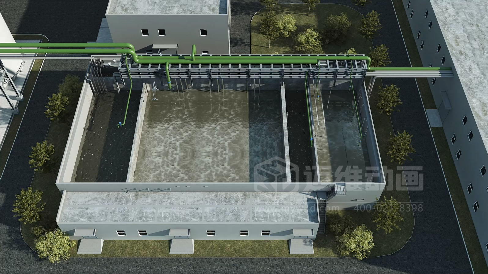 滲濾液處理工藝三維動畫(圖3)